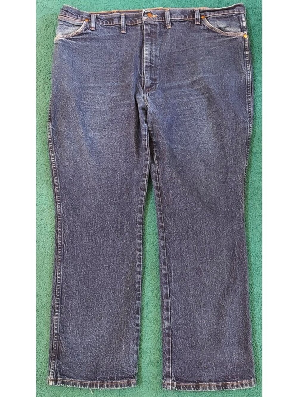 Wrangler Cowboy Cut Reg Fit Stretch Jeans 46x30 947STR Dark Wash Denim
